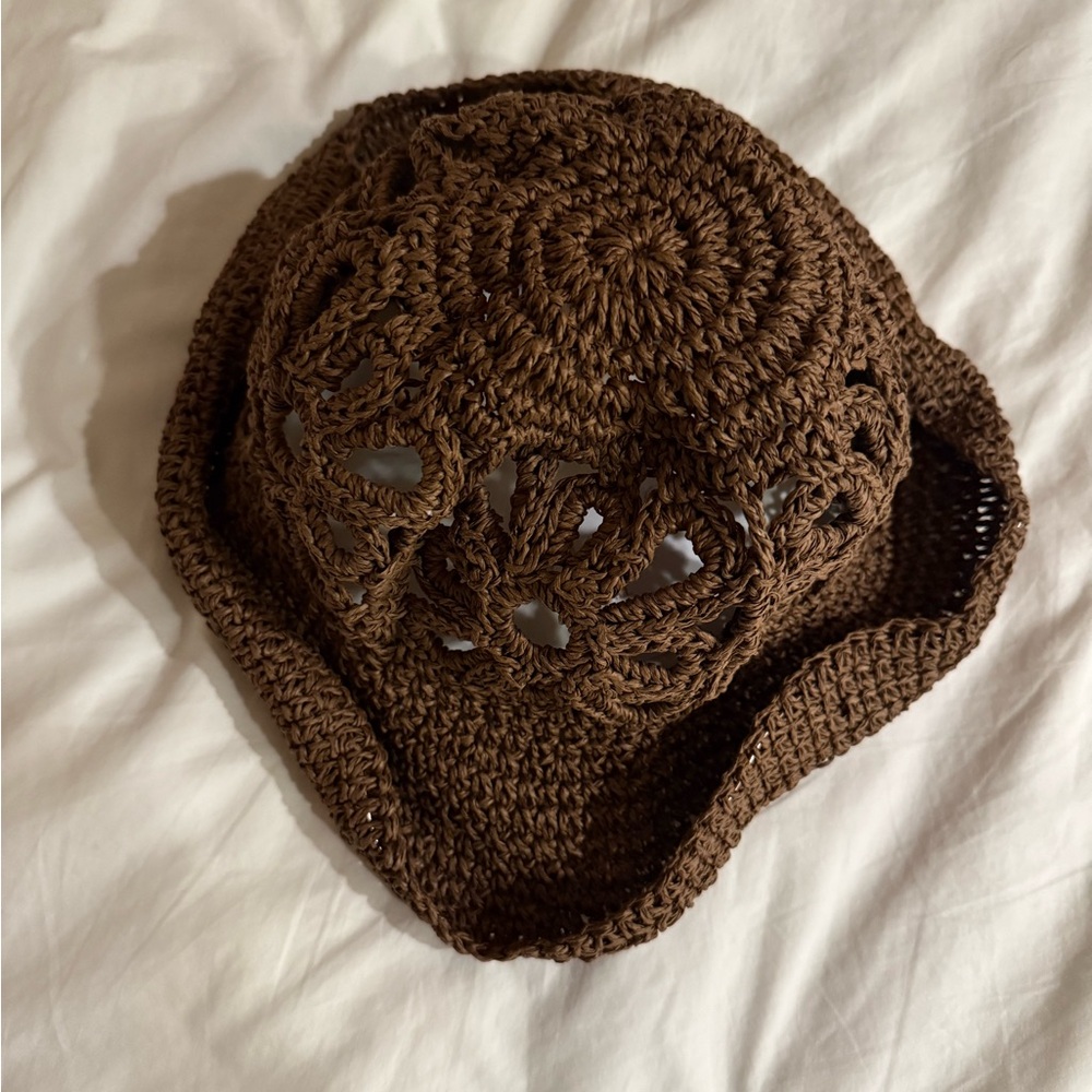 Brown Crochet Free People Women's Hat